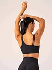 black sports bra